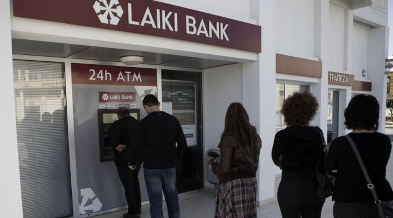 Cypriot depositors and the bailout's terms, March 2013.