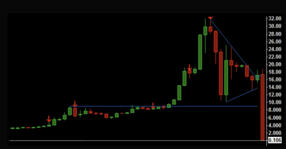 The Mt. Gox price chart, June 19, 2011.