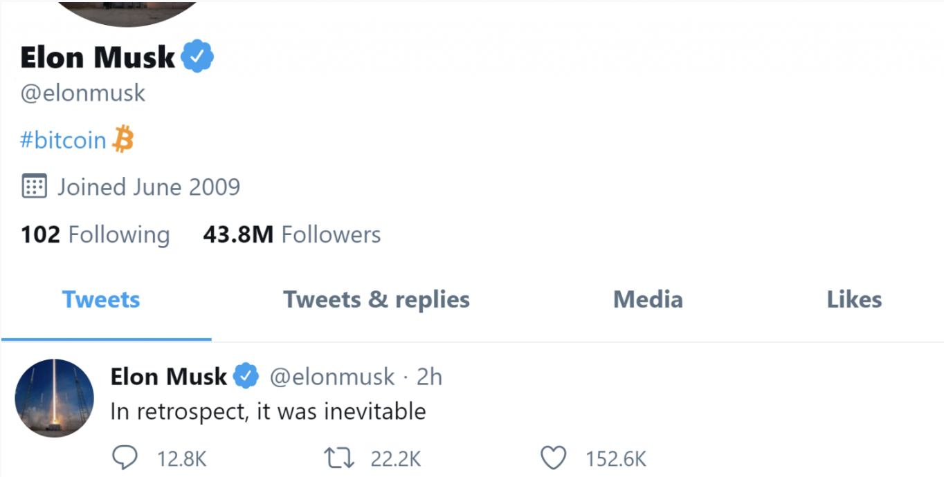 Tesla's 10-K disclosure, February 8, 2021.